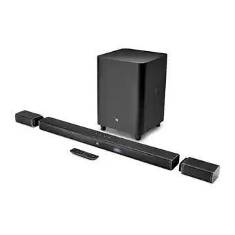 Home soundbar jbl 5.1 canais 4k, 218w, surround, soundshift, subwoofer wireless, bar51blkbr | preto