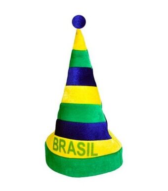 Freitas Varejo Gorro felpudo brasil útil bazar 45x28cm rf2966 oferta