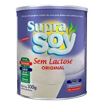 Nagumo Leite em pó de soja sem lactose original supra soy 300g oferta
