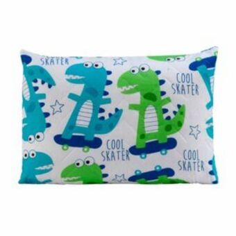 Vest Casa Porta travesseiro avulso 50x70cm dino skater vestcasa oferta