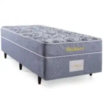 Ferreira Costa Cama box conjugada uniblack solteiro 88 x 188 cm cinza - herval  oferta
