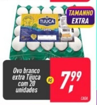 Frangolândia Ovo branco extra Tijuca com 20 unidades oferta
