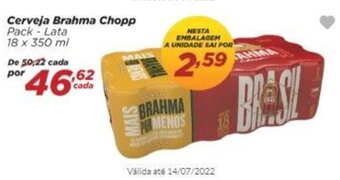 Dia Cerveja Brahma Chopp 18x350ml oferta