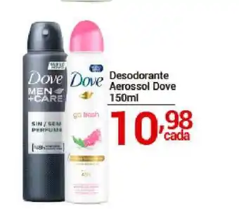 X Supermercados Desodorante Aerosol Dove 150ml oferta