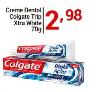 X Supermercados Creme Dental Colgate Trip Xtra White 70g oferta