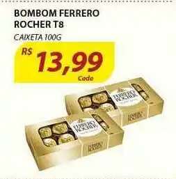 Assaí Atacadista Bombom Ferrero Rocher T8 100g oferta