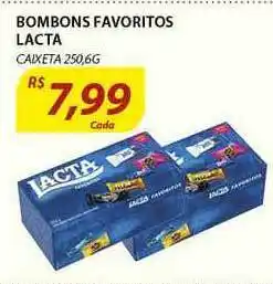 Assaí Atacadista Bombons Favoritos Lacta 250.6g oferta
