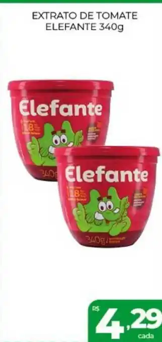 Supermercados Avenida Extrato De Tomate Elefante 340g oferta