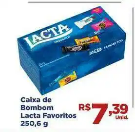 Tatico Caixa De Bombom Lacta Favoritos 250.6g oferta