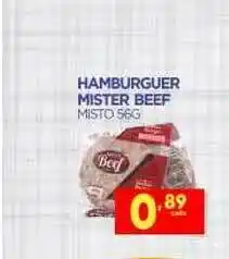 Novo Mix Hamburguer Mister Beef 56g oferta