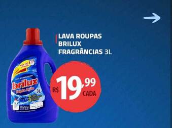 Extrabom Supermercados Lava Roupas Brilux Fragrâncias 3L oferta