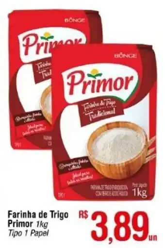 Fort Atacadista Farinha de Trigo Primor 1kg oferta