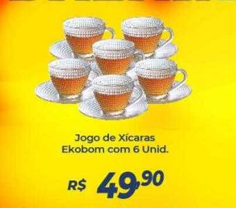 Atakarejo Jogo De Xícaras Ekobom oferta