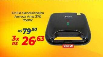 Atakarejo Grill & Sanduicheira Amvox Ams 370 750w oferta