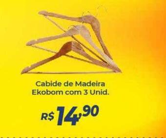 Atakarejo Cabide De Madeira Ekobom oferta