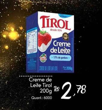 Giassi Supermercados Creme De Leite Tirol oferta