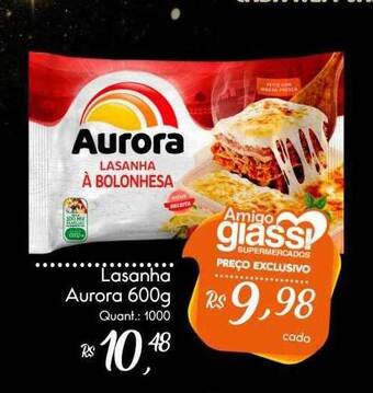 Giassi Supermercados Lasanha Aurora oferta