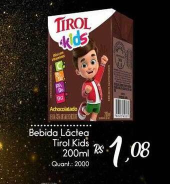 Giassi Supermercados Bebida Láctea Tirol Kids oferta