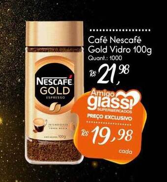 Giassi Supermercados Café Nescafé Gold Vidro oferta