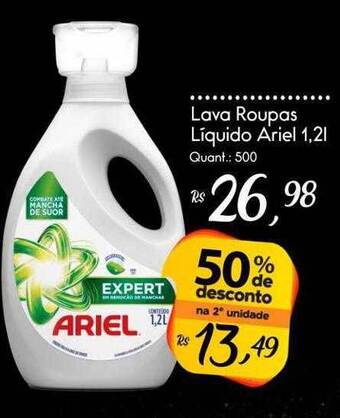 Giassi Supermercados Lava Roupas Líquido Ariel oferta