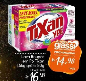 Giassi Supermercados Lava Roupas Em Pó Tixan oferta