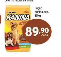 Ração Kanina Sab. 15kg