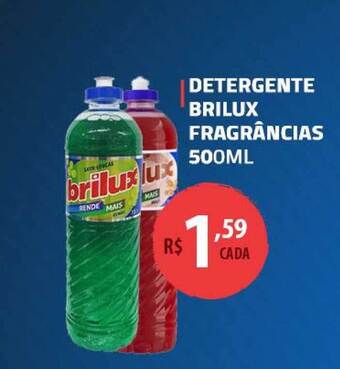 Extrabom Supermercados Detergente Brilux Fragrâncias 500ml oferta