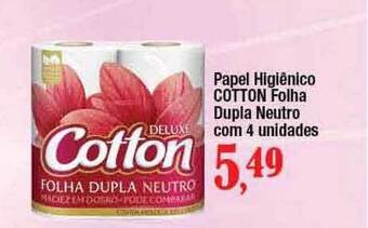 Supermercados Unidos Papel Higiênico Cotton Folha Dupla Neutro oferta