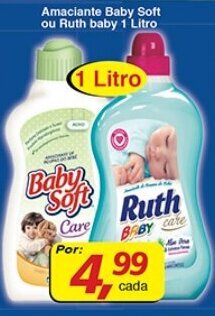 Supermercados Guanabara Amaciante Baby Soft ou Ruth Baby 1L oferta