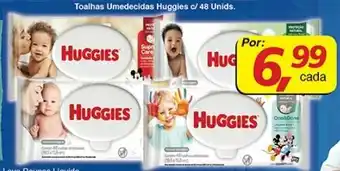 Supermercados Guanabara Toalhas Umedecidas Huggies Tripla Protecao com 95 unidades oferta
