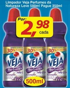 Supermercados Guanabara Limpador Veja Perfumes da Natureza Leve 500ml Pague 350ml oferta