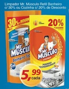 Supermercados Guanabara Limpador Mr.Musculo Refil Banheiro c/ 30% ou Cozinha c/ 20% de Desconto oferta