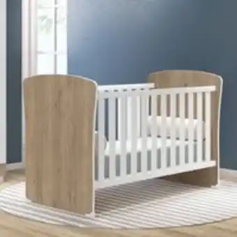 Novo Mundo Berço mini cama pedro carvalho rústico branco com colchão oferta