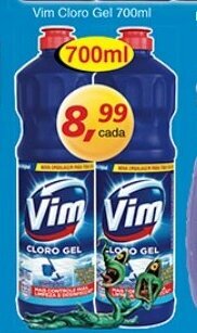 Supermercados Guanabara Vim Cloro Gel 700ml oferta