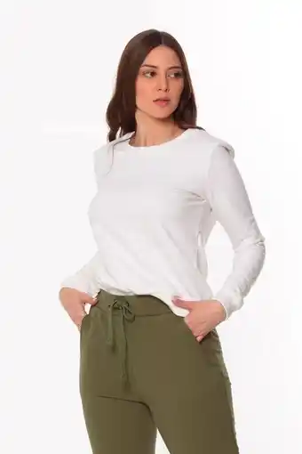 C&A Blusa feminina moletom osmoze 208120344 branco oferta