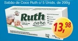 Supermercados Guanabara Sabao de Coco Ruth c/5 unids de 200g oferta