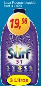 Supermercados Guanabara Lava Roupas Liquido Surf 3L oferta