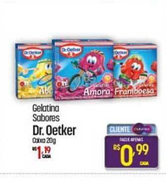 Muffato Gelatina Sabores Dr. Oetker 20g oferta