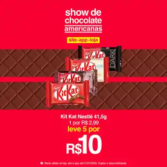 Lojas Americanas Kit Kat Nestle 41.5kg oferta
