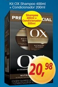 Supermercados Guanabara Kit OX Shampoo 400ml + Condicionador 200ml oferta