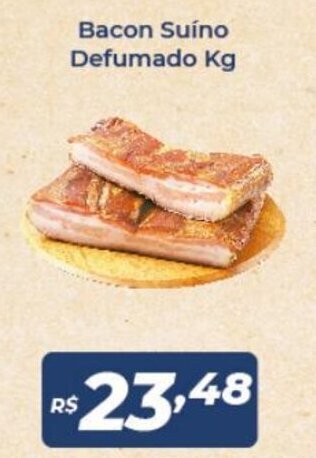 Atakarejo Bacon Suino Defumado 1kg oferta