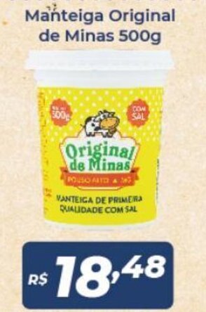Manteiga Original de Minas 500g