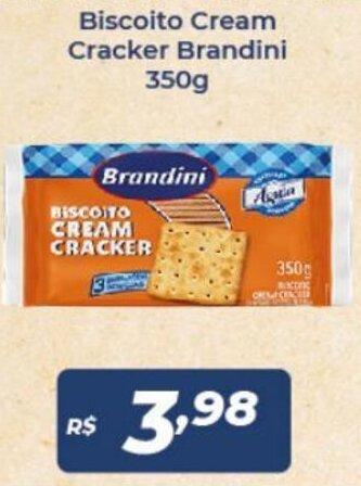 Biscoito Cream Cracker Brandini 350g