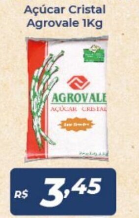 Atakarejo Acucar Cristal Agrovale 1kg oferta