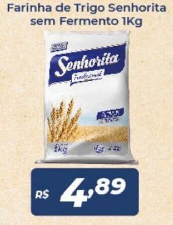 Atakarejo Farinha de trigo Senhorita sem Fermento 1kg oferta