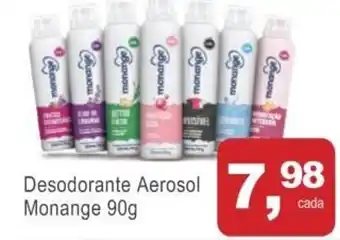 Mineirão Atacarejo Desodorante Aerosol Monange 90g oferta