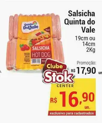 Stok Center Salsicha Quinta Do Vale 2kg oferta