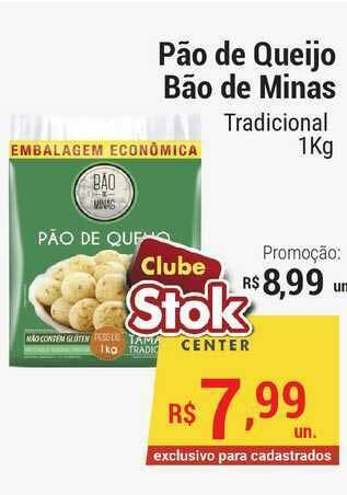 Stok Center Pão De Queijo Báo De Minas 1kg oferta