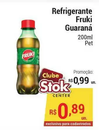 Stok Center Refrigerante Fruki Guaraná 200ml oferta