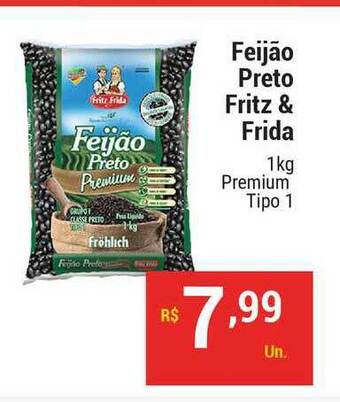 Feijão Preto Fritz & Frida 1kg